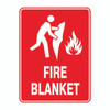 Fire Sign - Fire Blanket with Symbol 