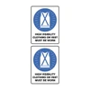Mandatory Sign - High Visibility Clothing or Vest SSM-1100
