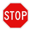 Regulatory Stop Sign - Class 1 - 600 x 600mm R1-1A