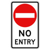 Regulatory No Entry Sign - 600 x 1000mm R2-4B-NSW