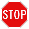 Regulatory Stop Sign - Class 1 - 750 x 750mm R1-1B