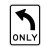 Regulatory All Traffic (Left Symbolic) Only Sign - 600 x 800mm R2-14AL