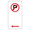 No Parking (Left Arrow) Sign - 225 x 450mm R5-40L