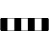 Hazard Obstruction Marker Sign - 1800 x 400mm D4-5A