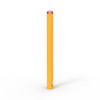 Yellow Powdercoated Inground Bollard - 1700mmH x 140mm Diameter 60706