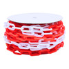 8mm Red/White Plastic Chain - 25m Roll BF-2081