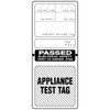 Black Self Laminating Test Tags - 100 pack SLTT7