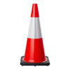 700mm Orange Traffic Cone with Reflective Tape - 2.7kg RS-3034