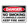 Danger Sign - No Smoking Flammable Liquids 71000