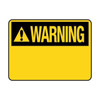 Warning Sign - Blank with Text 78660