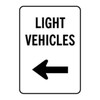 Light Vehicles Sign - Arrow Left 79140