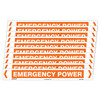 Emergency Power Pipe Marker - 475 x 60mm - Pack of 10 
