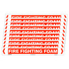 Fire Fighting Foam Pipe Marker - 475 x 60mm - Pack of 10 