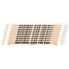 Natural Gas 100 Kpa Pipe Marker - 475 x 31mm - Pack of 10 