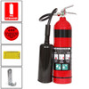 3.5kg CO2 Fire Extinguisher - Complete Kit with Signs 