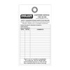 Pratt Shower & Eyewash Test Tag 10 Pack 
