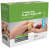 AEROPLAST Plastic X-Wide Strip 7.5 x 2.5cm Box/100 