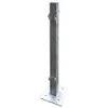 Construktor 1m x 50mm Square Edge Protection Galvanized Post with Side Locks BF-6100