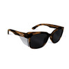 Bolle STKS 410 Safety Glasses - Brown Tortoise Frame - Smoke Lens