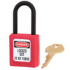 Master Lock Safety Lockout Padlock Non Conductive - Red Keyed Differently 