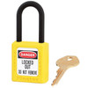 Master Lock Safety Lockout Padlock Non Conductive - Yellow Keyed Differently 