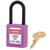 Master Lock Safety Lockout Padlock Non Conductive - Purple Keyed Differently 