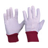 ProChoice Cotton Drill Red Knit Wrist Gloves - Ladies 