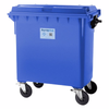 660L Blue Heavy Duty Wheelie Bin - Complete 10461