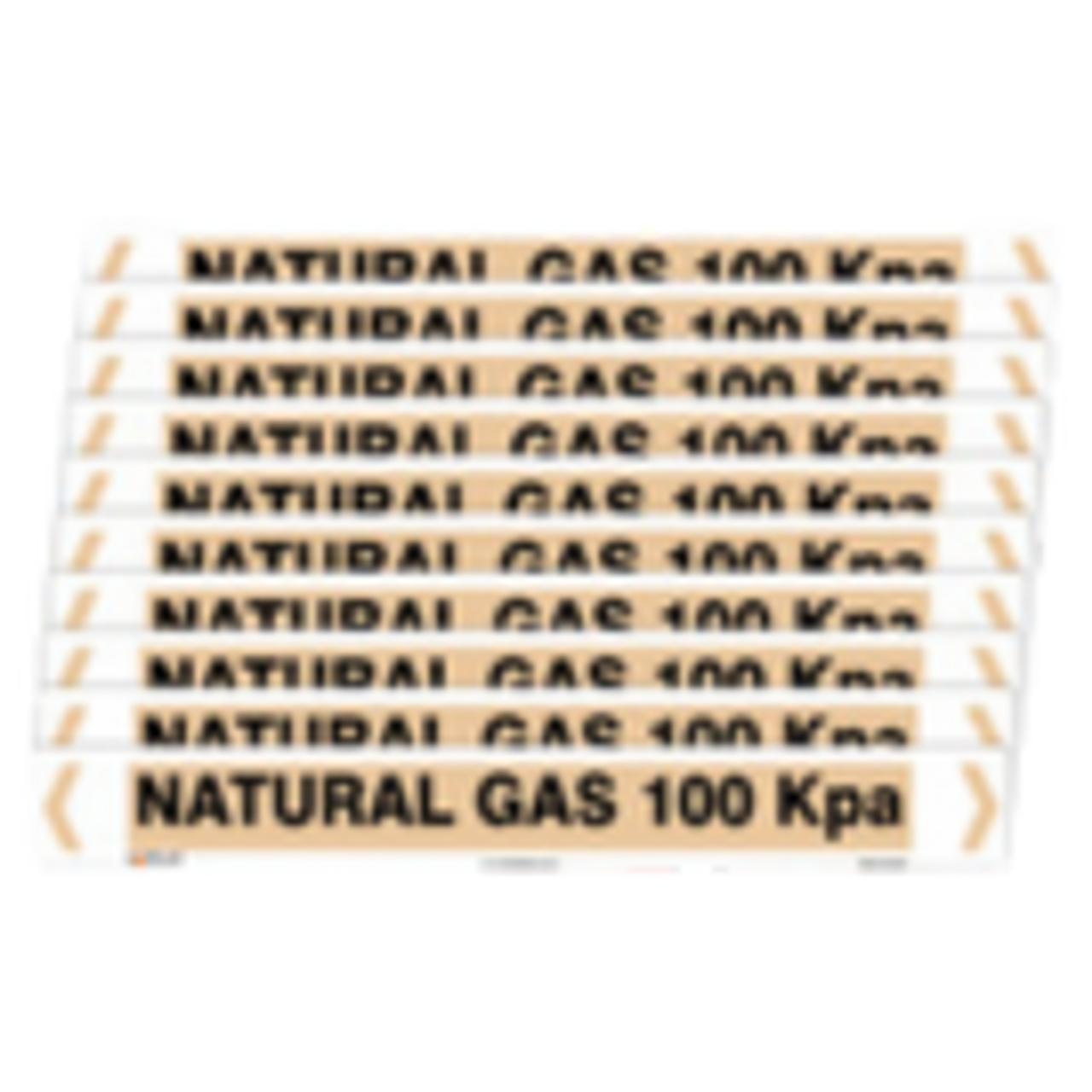 Self Adhesive Natural Gas 100KPA Pipe Markers