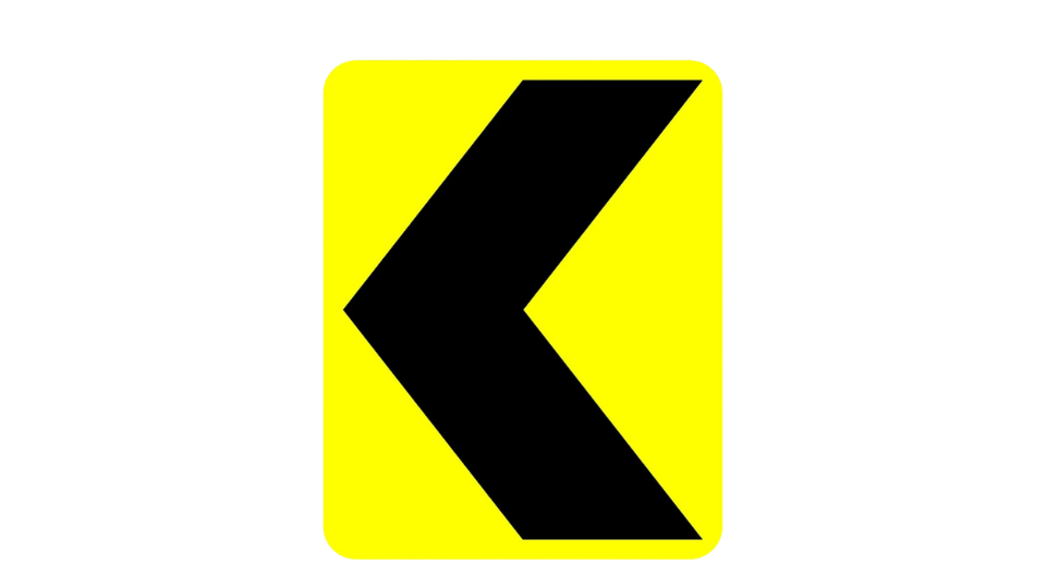 Permanent Hazard Road Signage