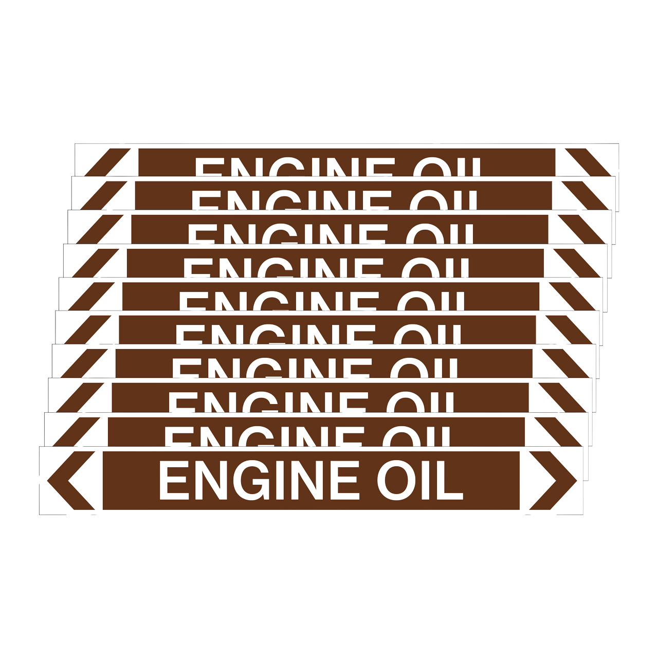Self Adhesive Engine Oil Pipe Marker
