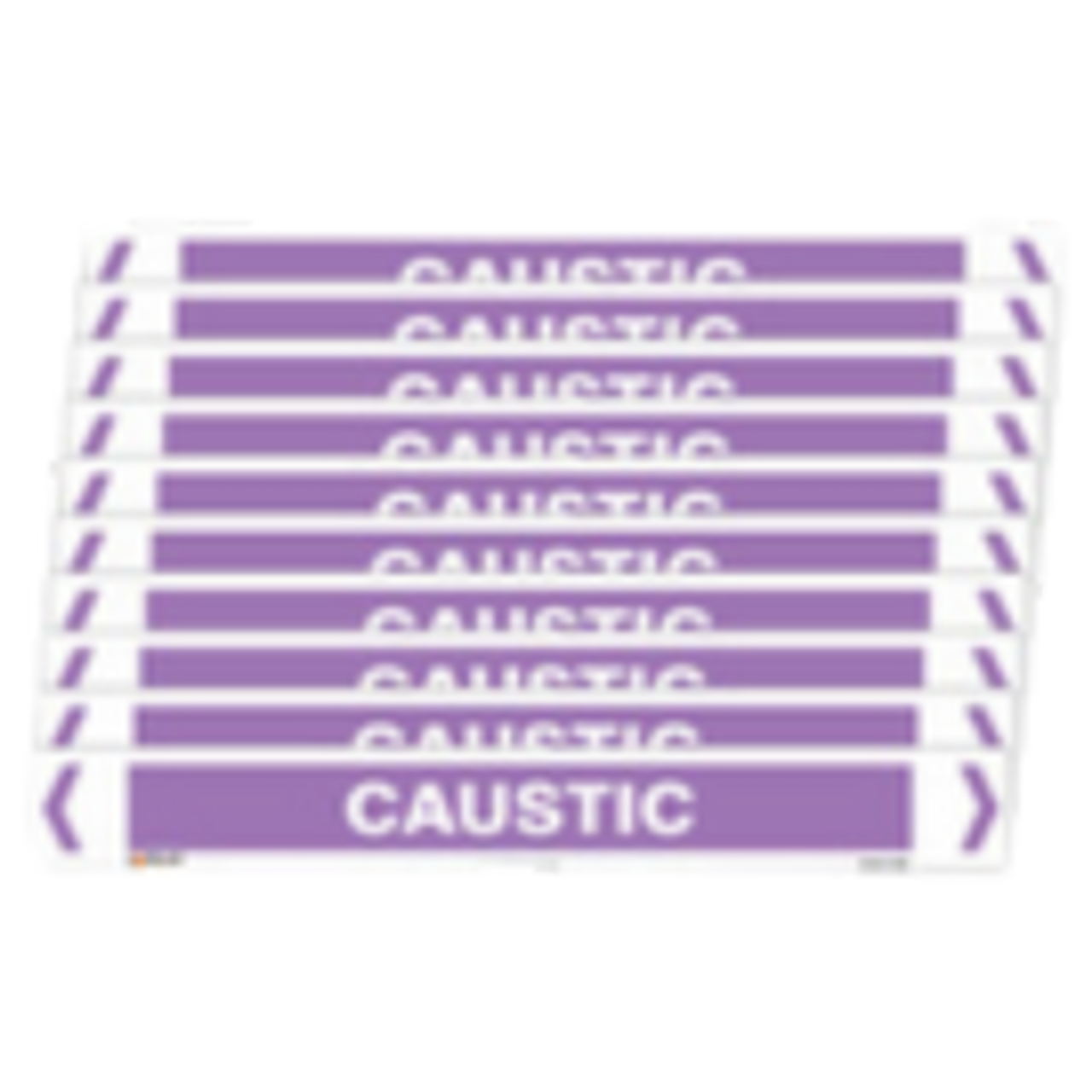 Self Adhesive Caustic Pipe Marker