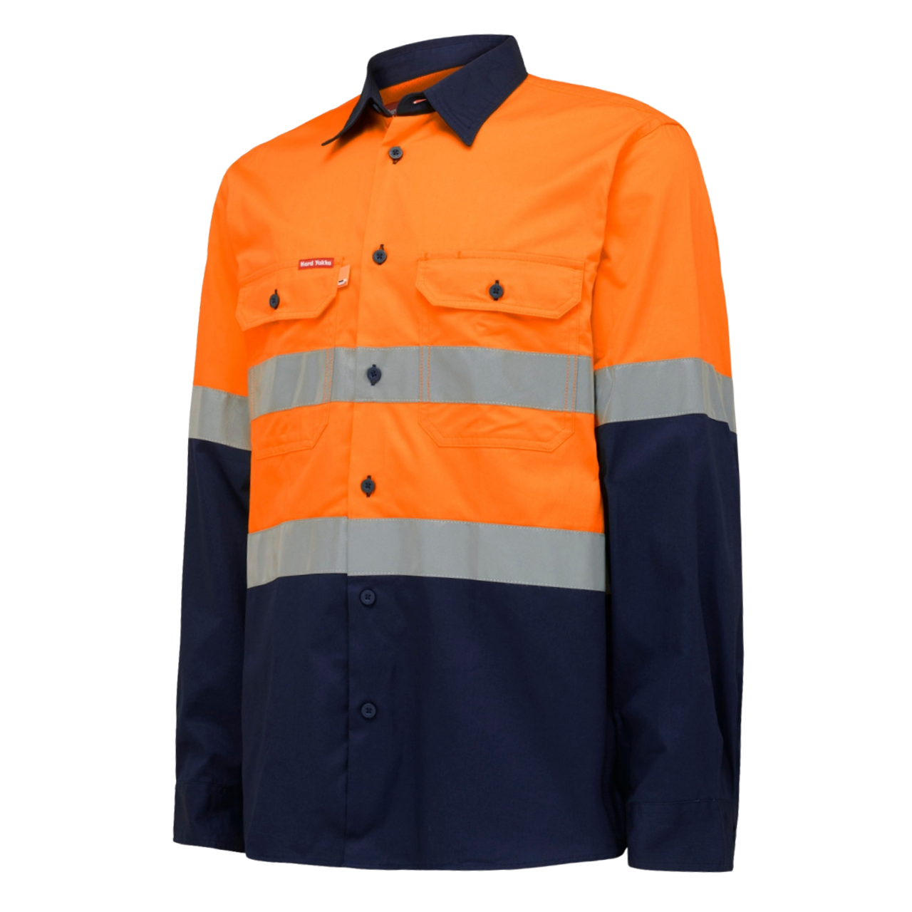 Hard Yakka Hi Vis Cotton Shirts