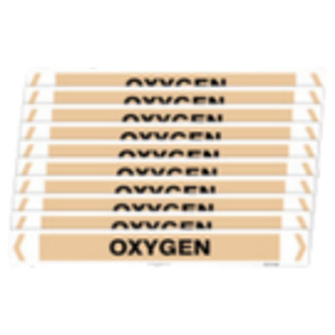Self Adhesive Oxygen Pipe Markers