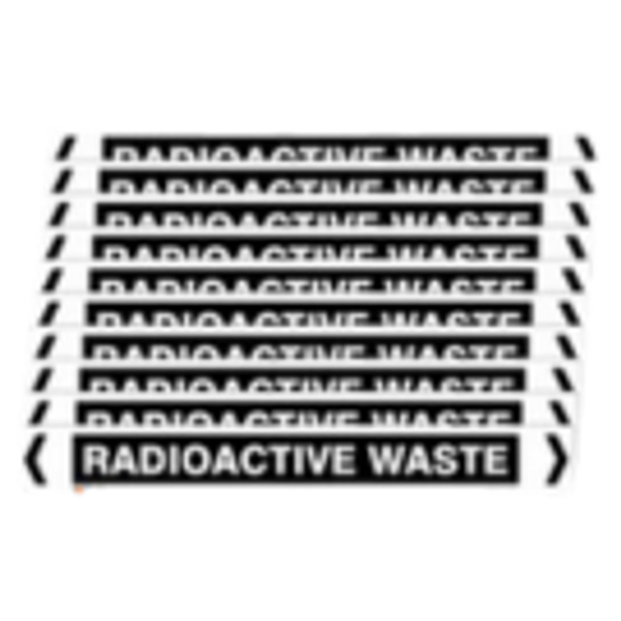 Self Adhesive Radioactive Waste Pipe Marker