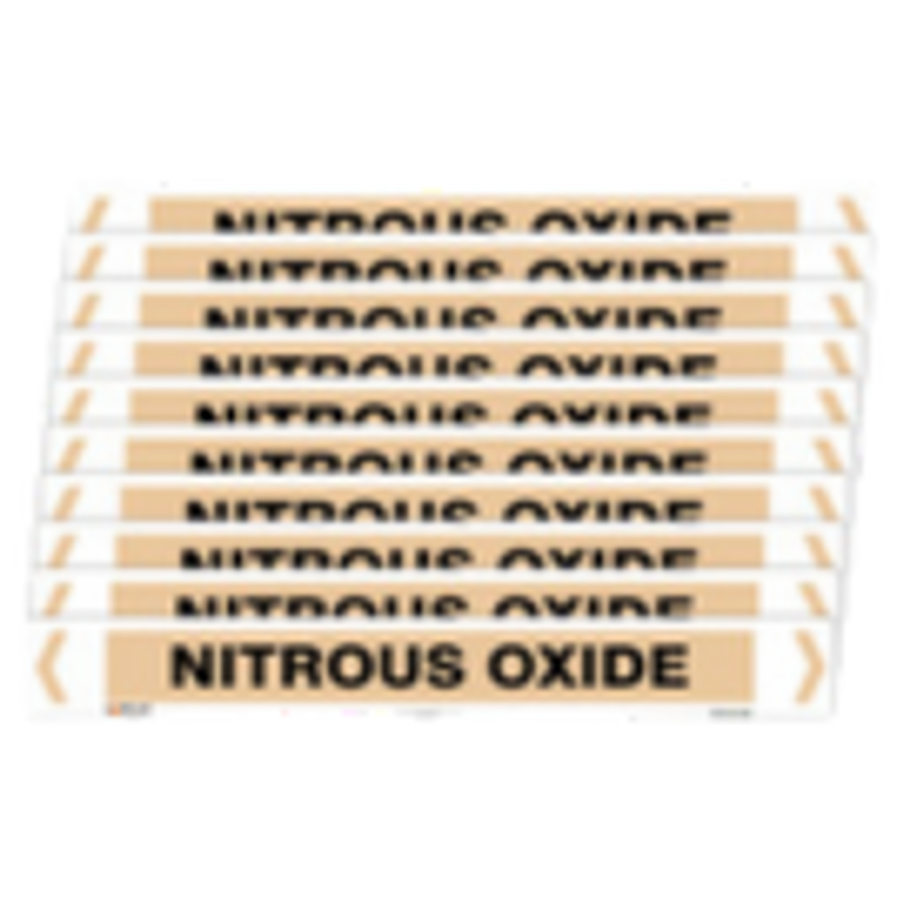 Self Adhesive Nitrous Oxide Pipe Markers