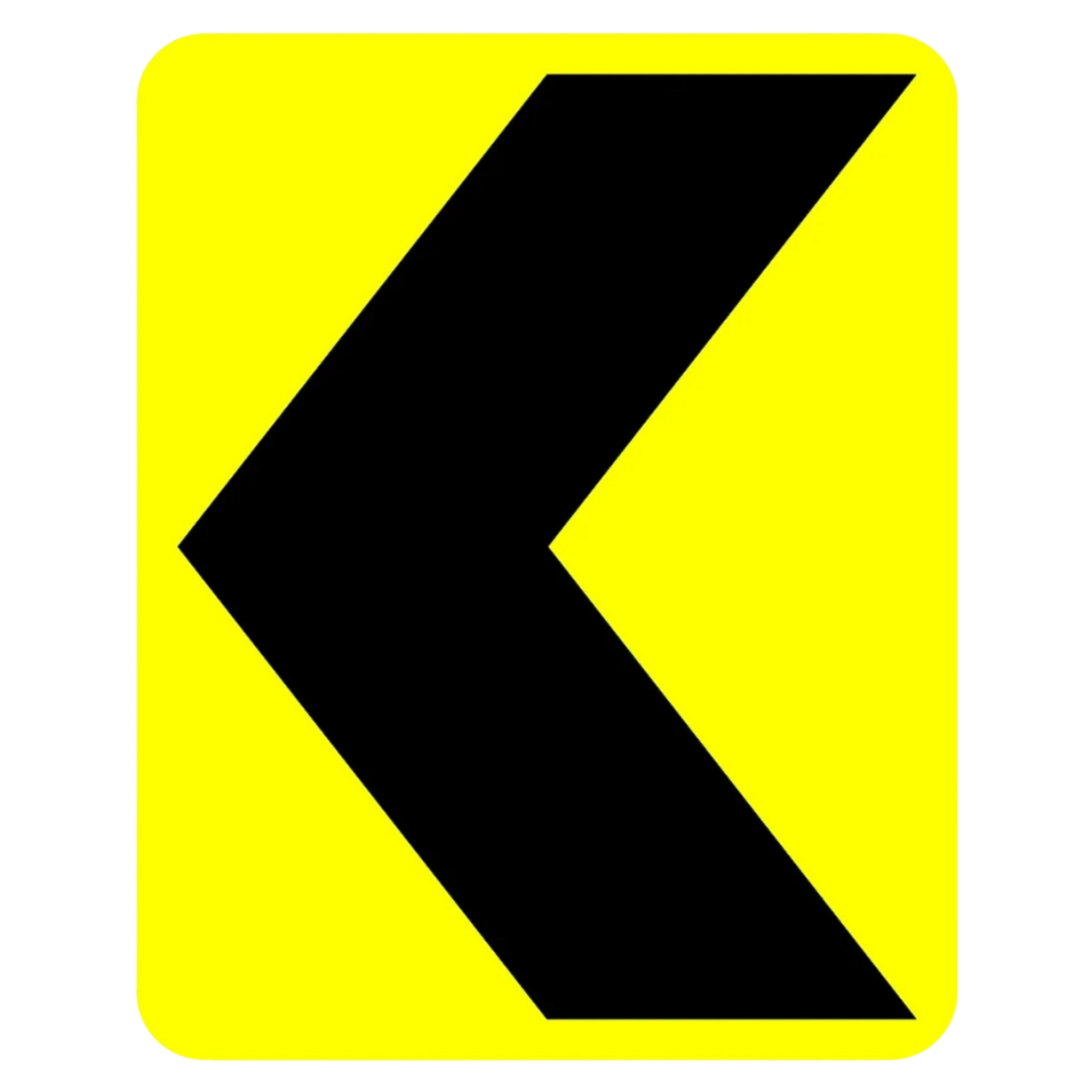 Permanent Hazard Road Signage