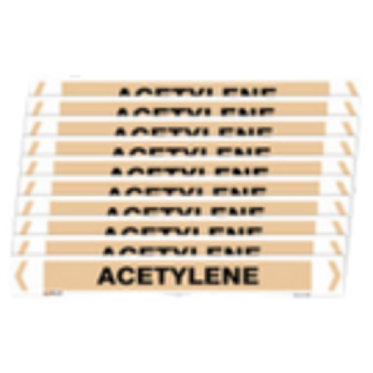 Self Adhesive Acetylene Pipe Markers
