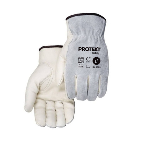 Protekt Premium Split Grain Cowhide Leather Riggers Gloves Protekt Premium Split Grain Cowhide Leather Riggers Gloves