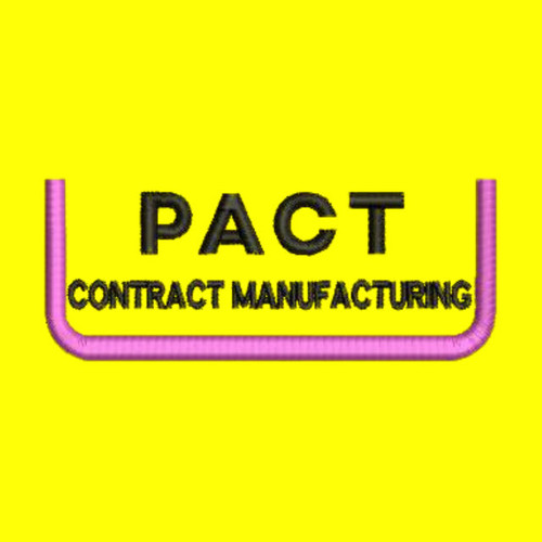 PACT CM Logo - Front LHS Chest Embroidery - For Light Garments