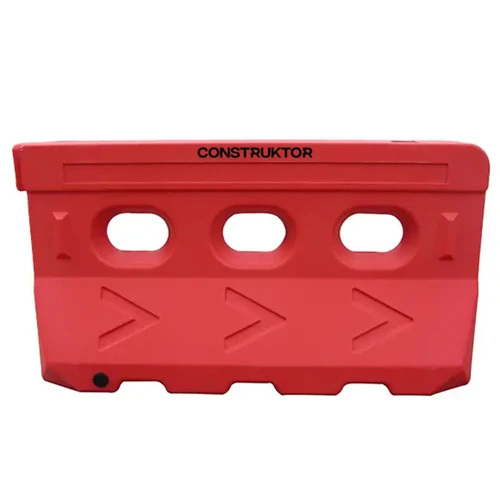Water Filled Pedestrian Safety Barrier - Red BF-6120