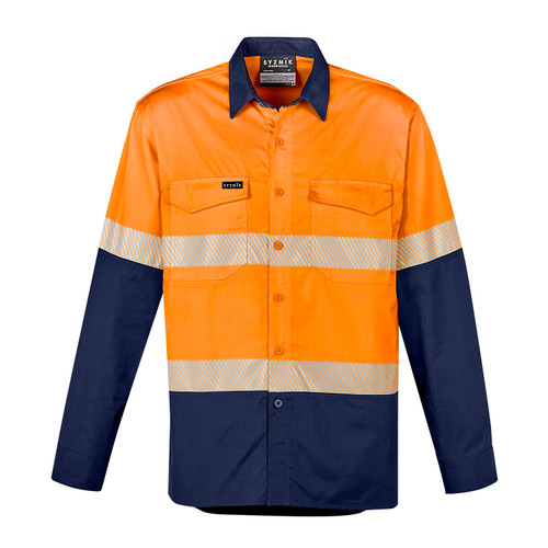 Syzmik Mens Rugged Cooling Hi vis Segmented Tape Long Sleeve Shirt Syzmik Mens Rugged Cooling Hi vis Segmented Tape Long Sleeve Shirt