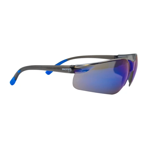 Protekt Neptune Safety Glasses - Grey Lens Blue Mirror 20024
