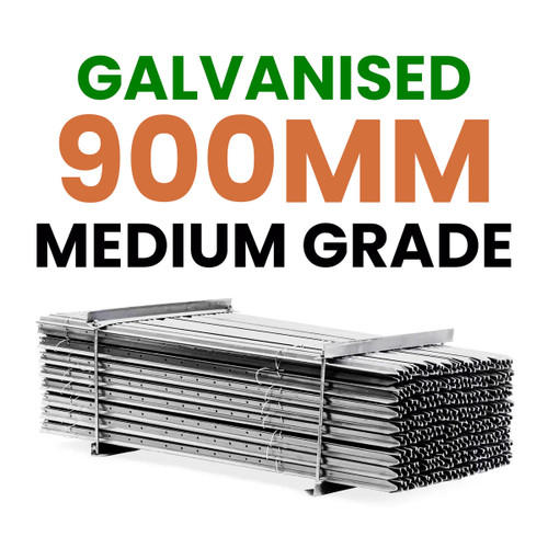 Steel Star Pickets Medium Grade Galvanised - 900mm Steel Star Pickets Medium Grade Galvanised - 900mm