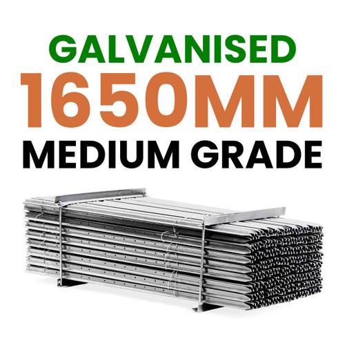 Steel Star Pickets Medium Grade Galvanised - 1650mm Steel Star Pickets Medium Grade Galvanised - 1650mm