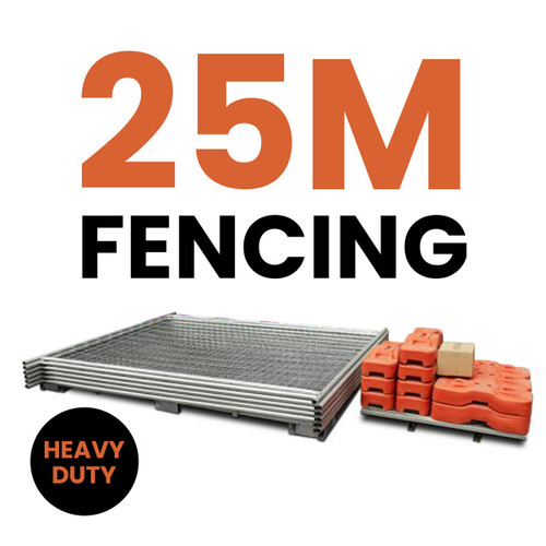 Construktor Heavy Duty Temporary Fence Pack - 25m Construktor Heavy Duty Temporary Fence Pack - 25m