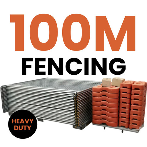 Construktor Heavy Duty Temporary Fence Pack - 100m Construktor Heavy Duty Temporary Fence Pack - 100m