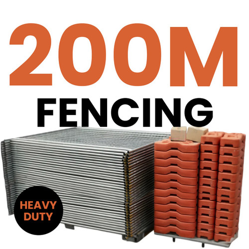 Construktor Heavy Duty Temporary Fence Pack - 200m Construktor Heavy Duty Temporary Fence Pack - 200m