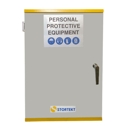 Stortekt Single Door PPE Storage Cabinet - 3 Shelves Stortekt Single Door PPE Storage Cabinet - 3 Shelves