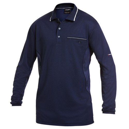 King Gee Workcool Long Sleeve Polo Shirt King Gee Workcool Long Sleeve Polo Shirt